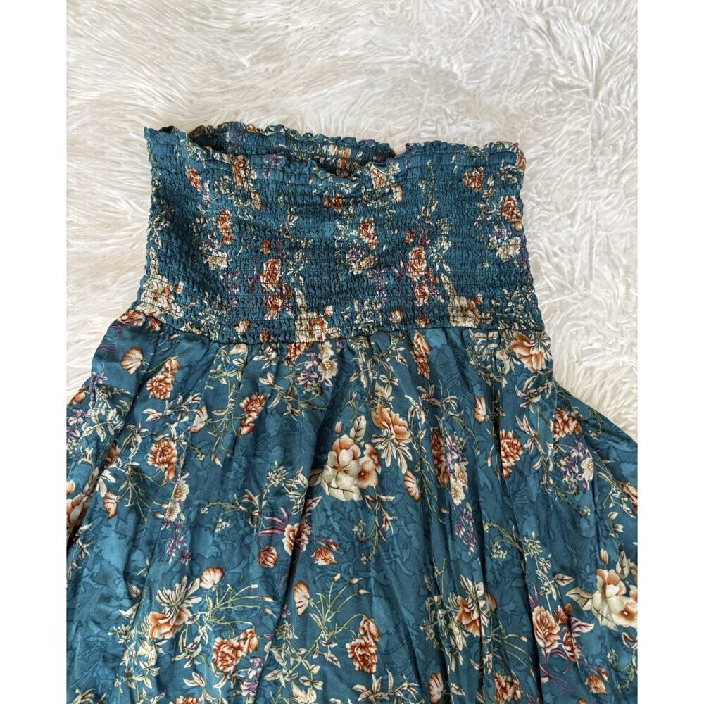Natural Life XS/S Green Floral Smock Top Skirt/ Dress. Beautiful Item - Picture 4 of 10